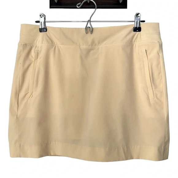ATHLETA Skort Brooklyn Skort Pale Yellow Sporty Athletic, Size 14 - Picture 1 of 16